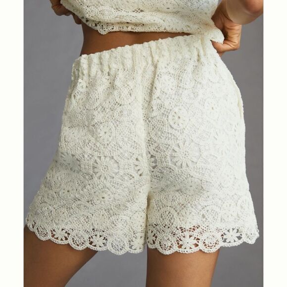 Maeve Crochet Eyelet Shorts - Picture 4 of 6
